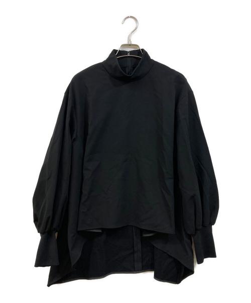 LE PHIL（ル フィル）LE PHIL (ル フィル) バックピーチストレッチブラウス ブラック サイズ:Fの古着・服飾アイテム