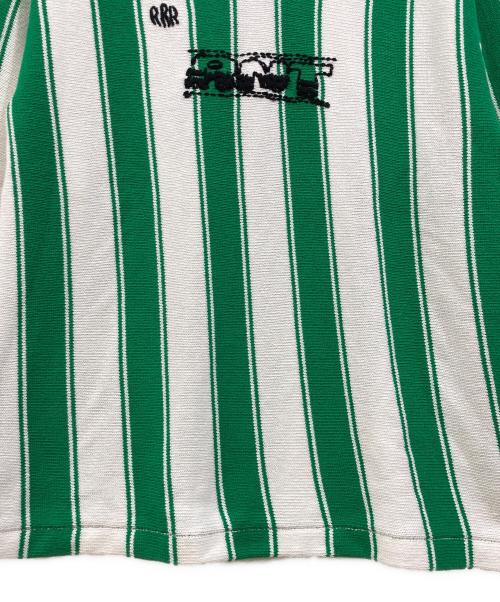 RICE NINE TEN（ライスナインテン）RICE NINE TEN (ライスナインテン) Knitting Long Sleeve Soccer Jersey グリーン×ホワイト サイズ:3の古着・服飾アイテム