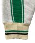 中古・古着 RICE NINE TEN (ライスナインテン) Knitting Long Sleeve Soccer Jersey グリーン×ホワイト サイズ:3：18000円