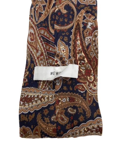 WEWILL（ウィーウィル）WEWILL (ウィーウィル) ペイズリーストール ブラウン×ネイビーの古着・服飾アイテム