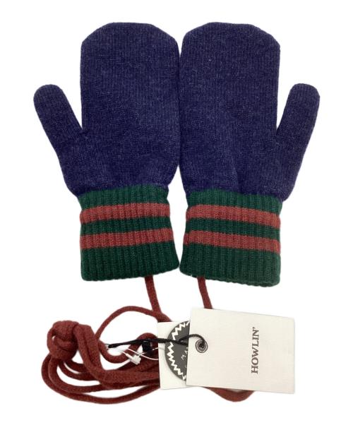 Howlin'（ハウリン）Howlin' (ハウリン) BEAUTY&YOUTH (ビューティーアンドユース) オールドスタイル ミトン グローブ ネイビーの古着・服飾アイテム