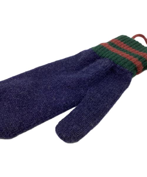 Howlin'（ハウリン）Howlin' (ハウリン) BEAUTY&YOUTH (ビューティーアンドユース) オールドスタイル ミトン グローブ ネイビーの古着・服飾アイテム