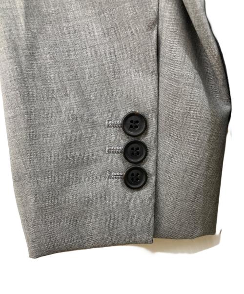 PRADA（プラダ）PRADA (プラダ) 比翼ダブルジャケット グレー サイズ:46Ｒの古着・服飾アイテム