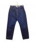 YAECA（ヤエカ）の古着「10-14W DENIM PANTS WIDE TAPERED」｜インディゴ