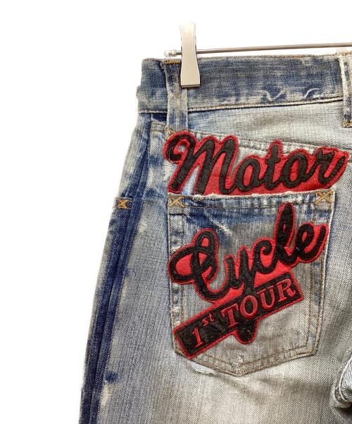 DOLCE & GABBANA（ドルチェ＆ガッバーナ）DOLCE & GABBANA (ドルチェ＆ガッバーナ) ワッペンデニムパンツ インディゴ サイズ:46の古着・服飾アイテム