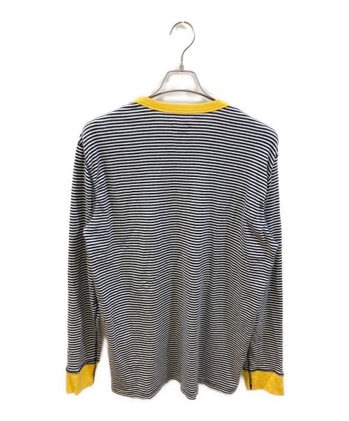 SUPREME（シュプリーム）SUPREME (シュプリーム) Border L/S Tee イエロー×ブラック サイズ:XLの古着・服飾アイテム