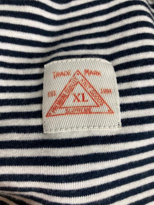 SUPREME（シュプリーム）SUPREME (シュプリーム) Border L/S Tee イエロー×ブラック サイズ:XLの古着・服飾アイテム