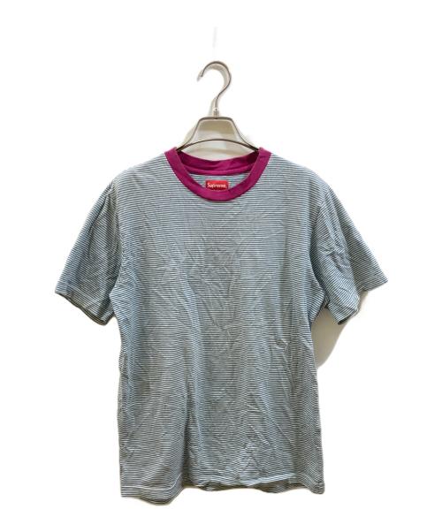 SUPREME（シュプリーム）SUPREME (シュプリーム) micro stripe s/s tee パープル サイズ:Ｓの古着・服飾アイテム