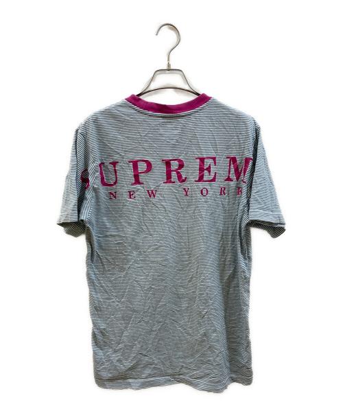 SUPREME（シュプリーム）SUPREME (シュプリーム) micro stripe s/s tee パープル サイズ:Ｓの古着・服飾アイテム