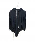 RICK OWENS×Championリックオウエンス×チャンピオン）の古着「ロゴ刺繍パーカー」｜ブラック