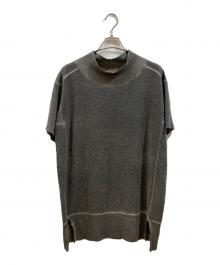 MM6 Maison Margiela（エムエムシックスメゾンマルジェラ）の古着「加工ニットワンピース」｜グレー