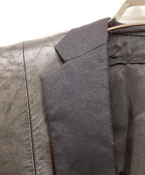 JULIUS（ユリウス）JULIUS (ユリウス) ラムレザー切り替えジャケット ブラック サイズ:1の古着・服飾アイテム