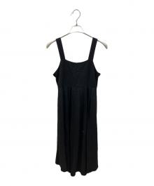 LEINWANDE（ラインヴァンド）の古着「Belted Linen Dress」｜ブラック