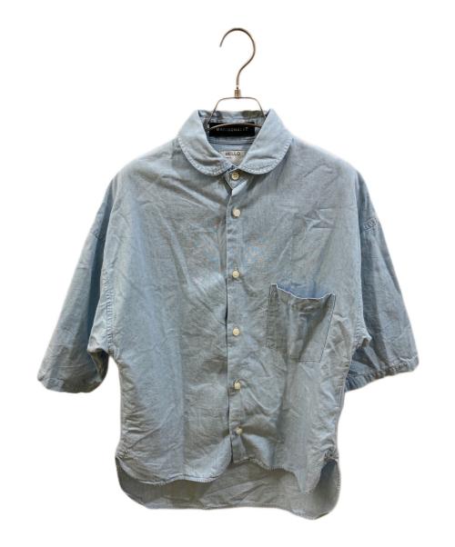 MADISON BLUE（マディソンブルー）MADISON BLUE (マディソンブルー) J.B ROUND COLLAR SH CHAMBRAY インディゴ サイズ:XSの古着・服飾アイテム