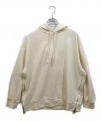 CLANEクラネ）の古着「SIDE ZIP WIDE HOODIE」｜アイボリー