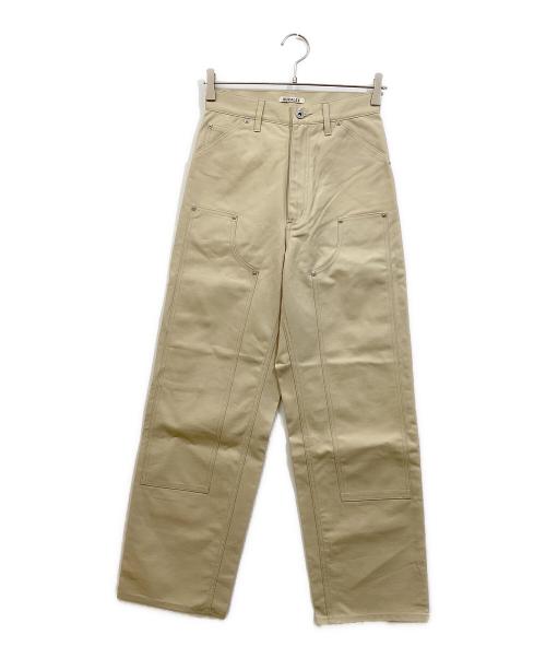 AURALEE（オーラリー）AURALEE (オーラリー) COTTON OILED CANVAS PANTS ベージュの古着・服飾アイテム