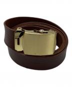 Hoaw.ハァウ）の古着「レザーガチャベルト」｜ブラウン