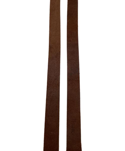 Hoaw.（ハァウ）Hoaw. (ハァウ) レザーガチャベルト ブラウンの古着・服飾アイテム