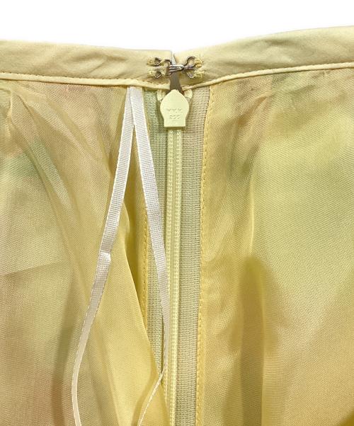 KEITA MARUYAMA（ケイタマルヤマ）KEITA MARUYAMA (ケイタマルヤマ) 総柄シルクスカート イエロー サイズ:2の古着・服飾アイテム
