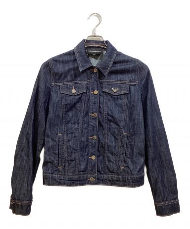 ✨希少・デニム✨エンポリオアルマーニ　テーラードジャケット　インディゴブルー　M 中古・古着通販】EMPORIO ARMANI (エンポリオアルマーニ) デニム