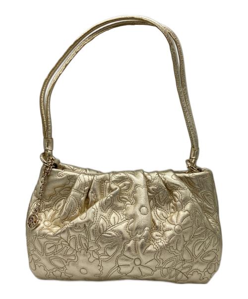 BALLY（バリー）BALLY (バリー) レザーショルダーバッグ ゴールドの古着・服飾アイテム