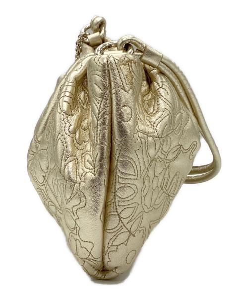 BALLY（バリー）BALLY (バリー) レザーショルダーバッグ ゴールドの古着・服飾アイテム