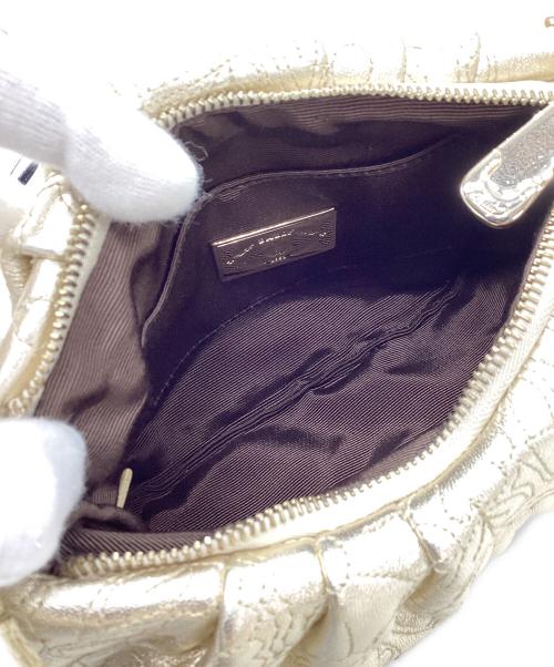 BALLY（バリー）BALLY (バリー) レザーショルダーバッグ ゴールドの古着・服飾アイテム