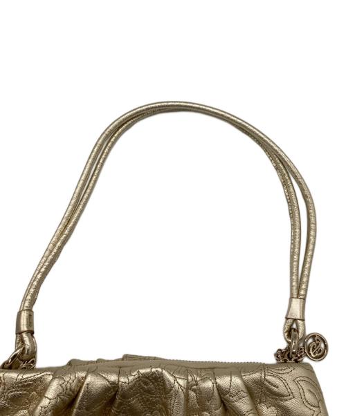 BALLY（バリー）BALLY (バリー) レザーショルダーバッグ ゴールドの古着・服飾アイテム