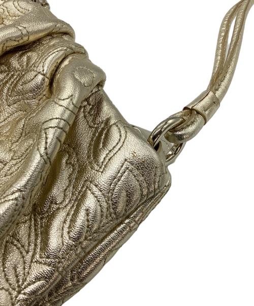 BALLY（バリー）BALLY (バリー) レザーショルダーバッグ ゴールドの古着・服飾アイテム