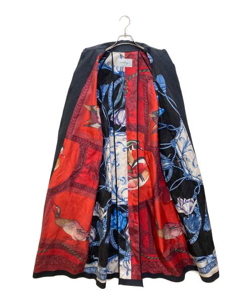 Salvatore Ferragamo（サルヴァトーレ フェラガモ）Salvatore Ferragamo (サルヴァトーレ フェラガモ) ステンカラーコート ネイビー サイズ:42の古着・服飾アイテム