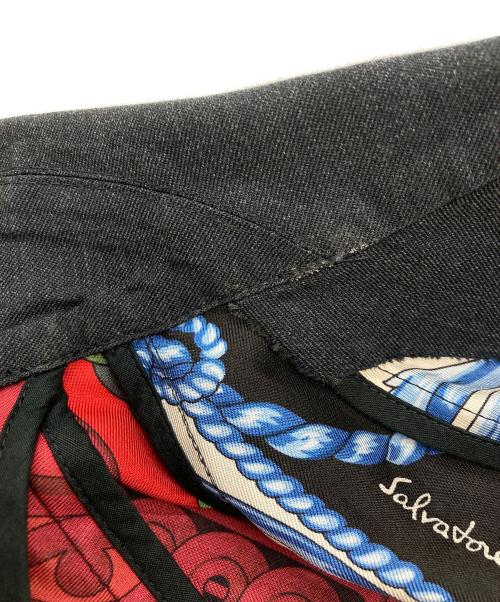 Salvatore Ferragamo（サルヴァトーレ フェラガモ）Salvatore Ferragamo (サルヴァトーレ フェラガモ) ステンカラーコート ネイビー サイズ:42の古着・服飾アイテム