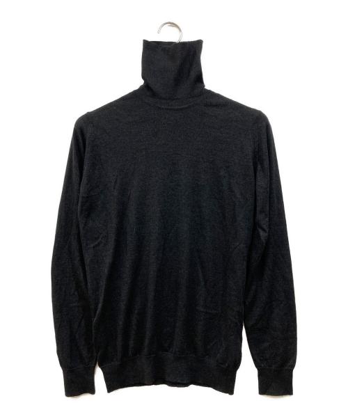 JOHN SMEDLEY（ジョンスメドレー）JOHN SMEDLEY (ジョンスメドレー) カシミアアシルクタートルネックニット グレー サイズ:SIZE Sの古着・服飾アイテム