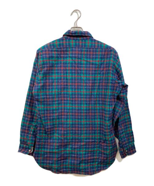 PENDLETON（ペンドルトン）PENDLETON (ペンドルトン) 70s ウールシャツ ネイビー×グリーン サイズ:SIZE Sの古着・服飾アイテム