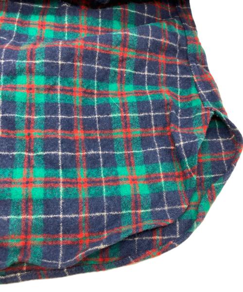 PENDLETON（ペンドルトン）PENDLETON (ペンドルトン) 70s ウールシャツ ネイビー×グリーン サイズ:SIZE Sの古着・服飾アイテム