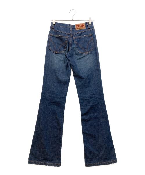 DOLCE & GABBANA（ドルチェ＆ガッバーナ）DOLCE & GABBANA (ドルチェ＆ガッバーナ) フレアデニムパンツ インディゴ サイズ:24の古着・服飾アイテム