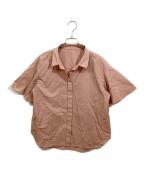 ANAYIアナイ）の古着「フリルスリーブスキッパーシャツ」｜ピンク