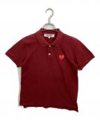 PLAY COMME des GARCONSプレイコムデギャルソン）の古着「ポロシャツ」｜ボルドー