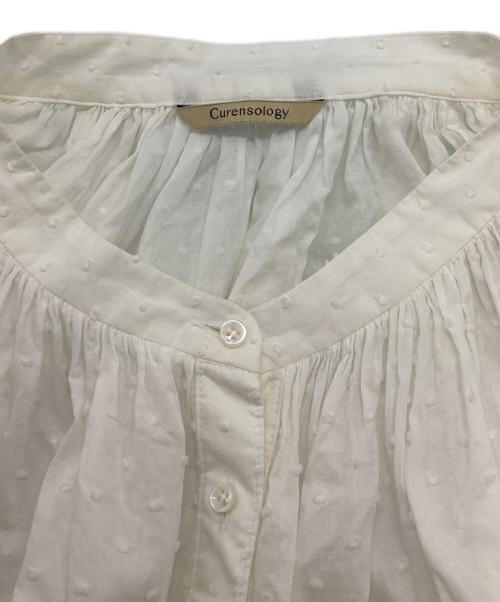 Curensology（カレンソロジー）Curensology (カレンソロジー) シアードットシャツワンピース ホワイト サイズ:FREEの古着・服飾アイテム
