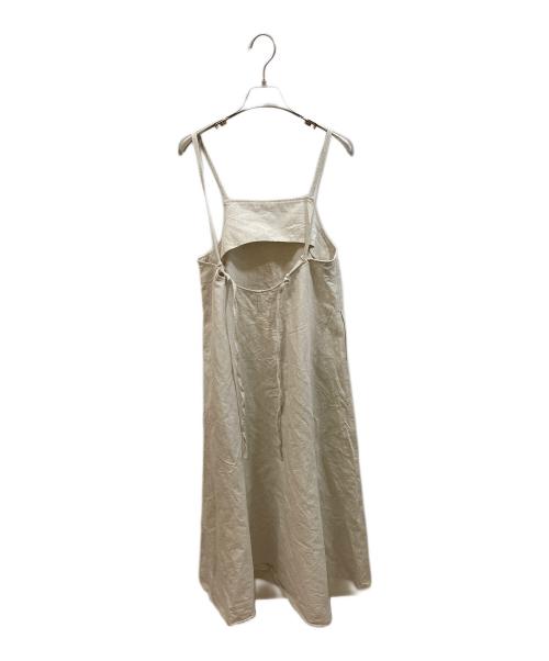 freada（フリーダ）freada (フリーダ) リネン混キャミソールワンピース ベージュ サイズ:FREEの古着・服飾アイテム