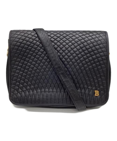 BALLY（バリー）BALLY (バリー) キルティングレザーショルダーバッグ ブラックの古着・服飾アイテム