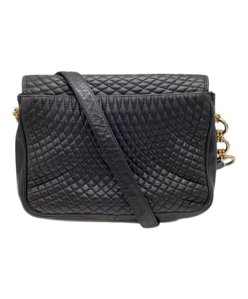 BALLY（バリー）BALLY (バリー) キルティングレザーショルダーバッグ ブラックの古着・服飾アイテム