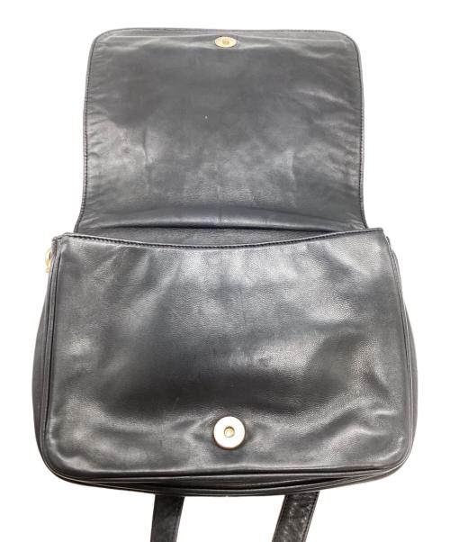 BALLY（バリー）BALLY (バリー) キルティングレザーショルダーバッグ ブラックの古着・服飾アイテム