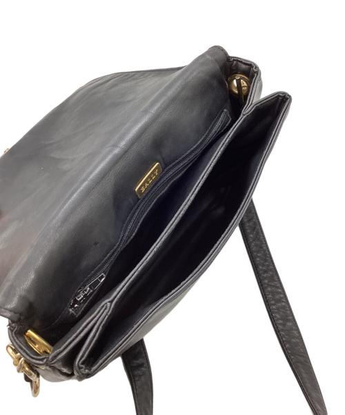 BALLY（バリー）BALLY (バリー) キルティングレザーショルダーバッグ ブラックの古着・服飾アイテム