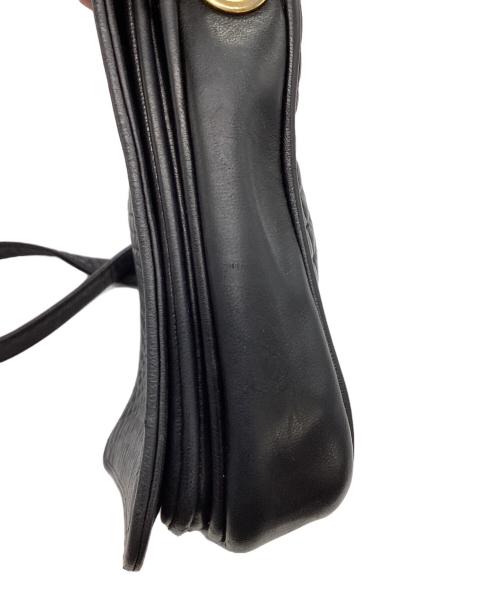 BALLY（バリー）BALLY (バリー) キルティングレザーショルダーバッグ ブラックの古着・服飾アイテム