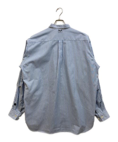 DAIWA PIER39（ダイワ ピア39）DAIWA PIER39 (ダイワ ピア39) TECH BUTTON DOWN SHIRTS L/S STRIPE ホワイト サイズ:Mの古着・服飾アイテム