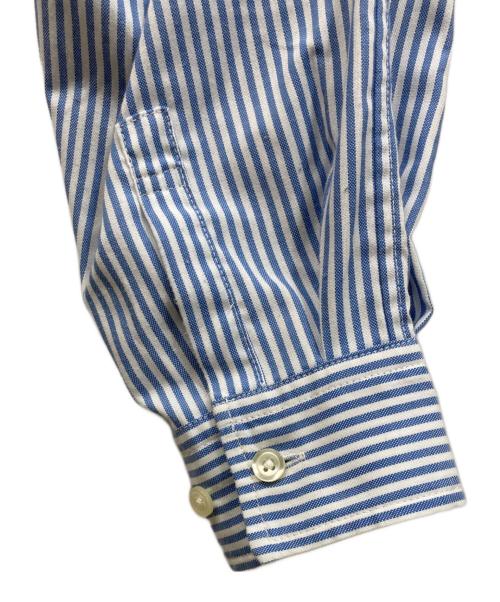 DAIWA PIER39（ダイワ ピア39）DAIWA PIER39 (ダイワ ピア39) TECH BUTTON DOWN SHIRTS L/S STRIPE ホワイト サイズ:Mの古着・服飾アイテム