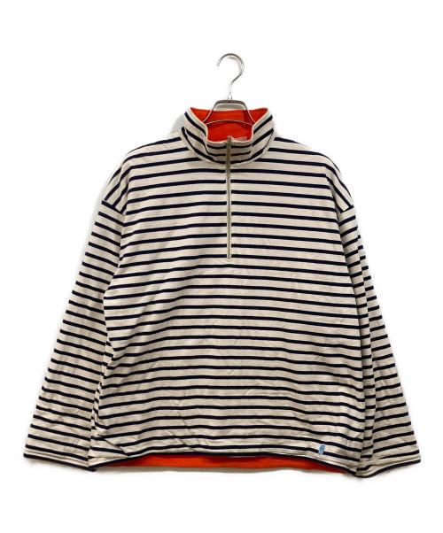 ORCIVAL（オーシバル）ORCIVAL (オーシバル) HALF ZIP LONGSLEEVE PULLOVER ホワイト サイズ:SIZE 5の古着・服飾アイテム