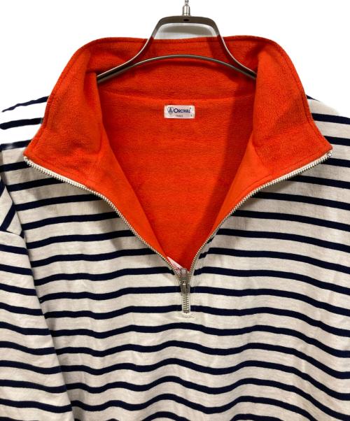 ORCIVAL（オーシバル）ORCIVAL (オーシバル) HALF ZIP LONGSLEEVE PULLOVER ホワイト サイズ:SIZE 5の古着・服飾アイテム