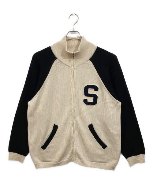 SOUL BREAK（ソウルブレイク）SOUL BREAK (ソウルブレイク) ジップアップニット ベージュ サイズ:Lの古着・服飾アイテム
