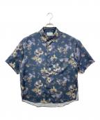 STUDIOUSステュディオス）の古着「総柄シャツ」｜ネイビー